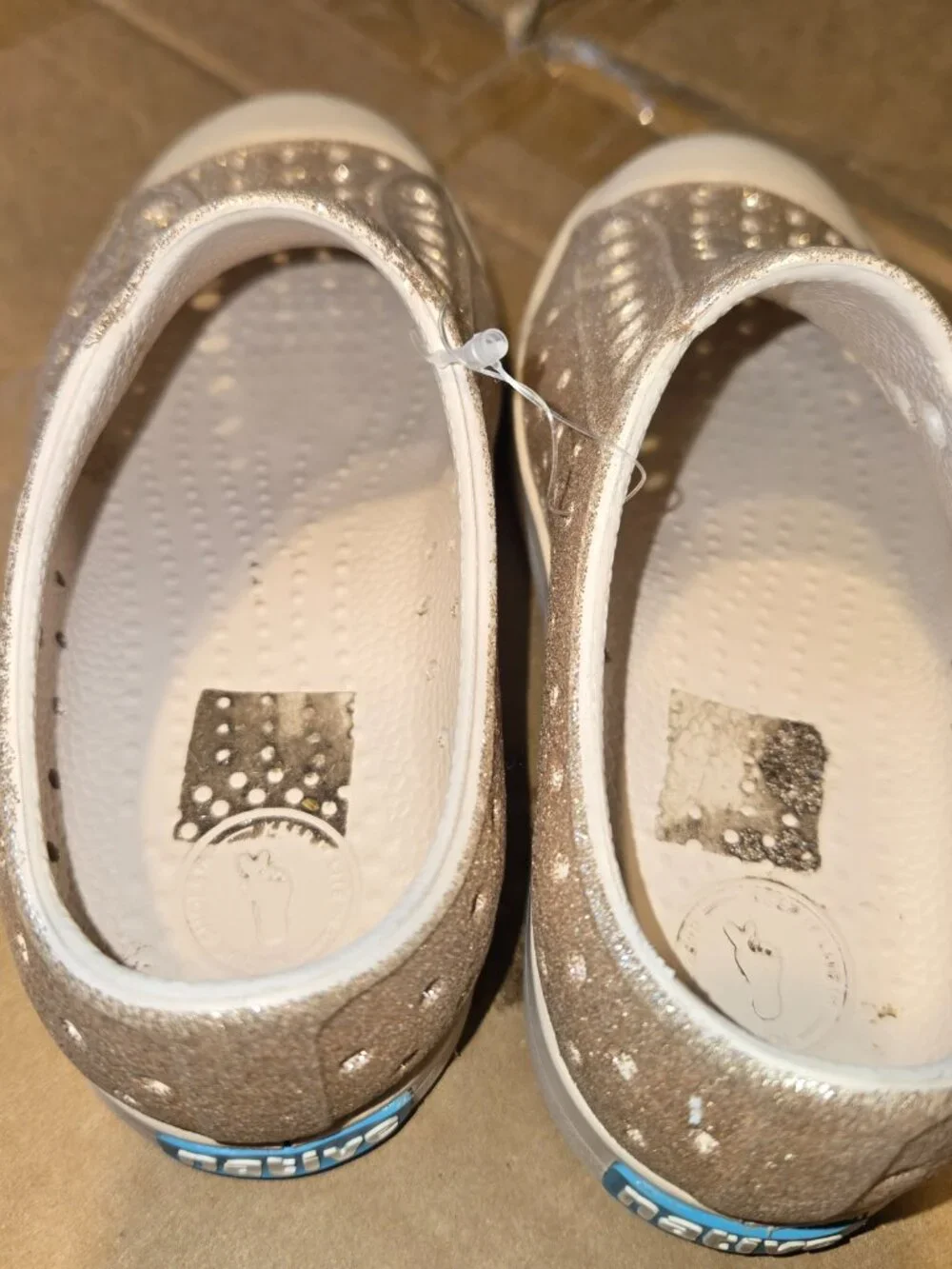 Native gold shoes kids